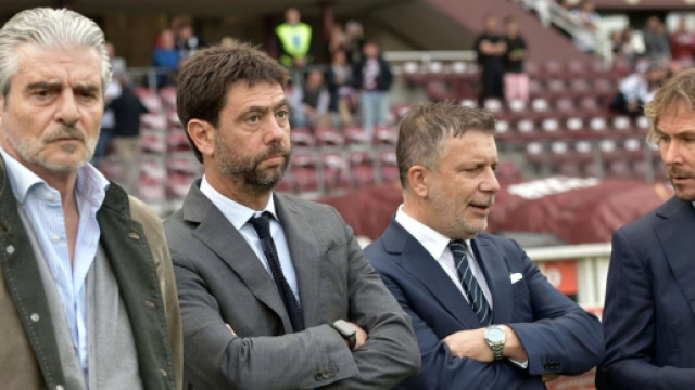 Nella foto Arrivabene, Agnelli, Cherubini e Nedved.