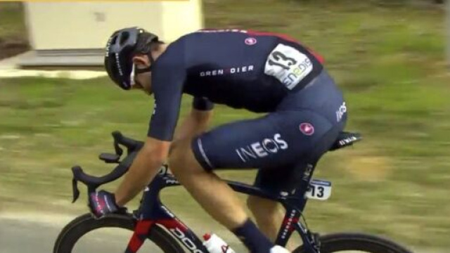 Filippo Ganna impegnato un anno fa all'Etoile de Besseges.