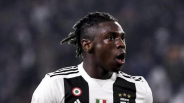 Moise Kean, giocatore della Juventus.