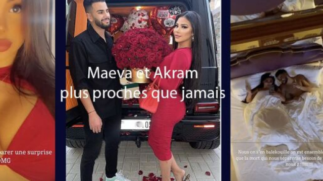 Maeva et Akram f&ecirc;tent la saint-Valentin ensemble
