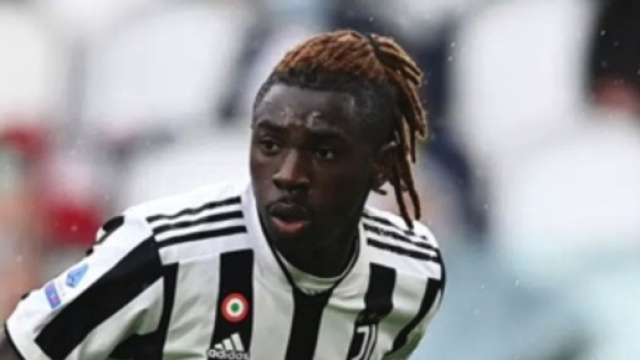 Moise Kean, giocatore della Juventus.