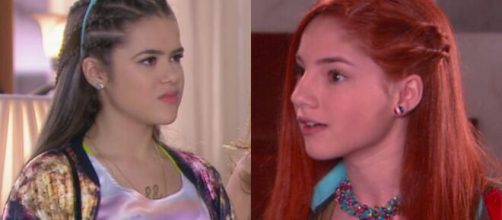 Juju e Bruna em 'Carinha de Anjo'. (Fotomontagem)