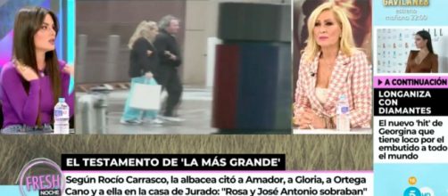 Rosa Benito record&oacute; los &uacute;ltimos d&iacute;as de Roc&iacute;o Jurado (Telecinco)