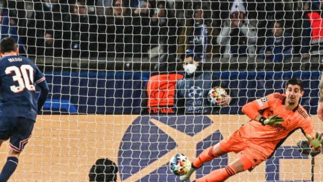 Messi a maqnu&eacute; le penalty face au Real Madrid en 8e de finale de la Ligue des Champions