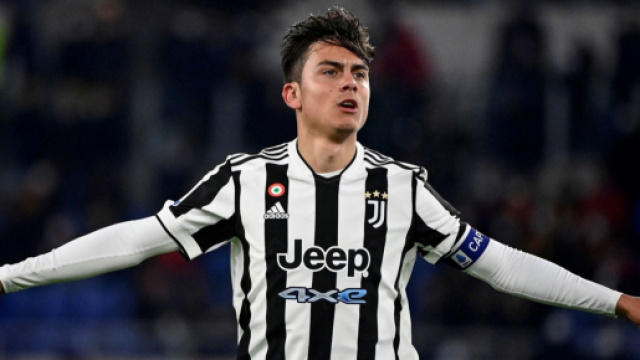 Paulo Dybala con la maglia della Juventus.