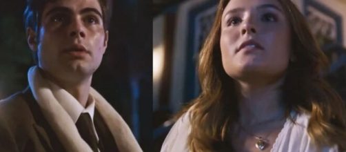 Davi e Isadora em 'Al&eacute;m da Ilus&atilde;o' (Fotomontagem/Reprodu&ccedil;&atilde;o/TV Globo)