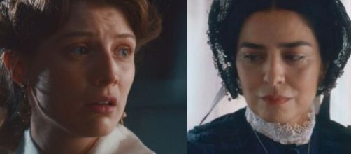 Isabel e Teresa em 'Nos Tempos do imperador' (Fotomontagem/Reprodu&ccedil;&atilde;o/TV Globo)