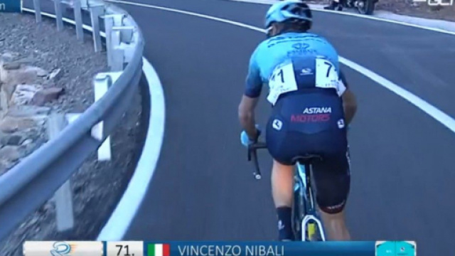 Vincenzo Nibali attardato nella prima tappa della Volta Valenciana.