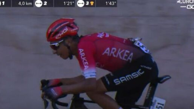 Nairo Quintana al comando del Tour des Alpes Maritimes et du Var.