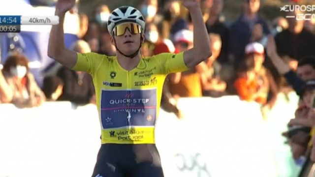 Remco Evenepoel in trionfo alla Volta Algarve.