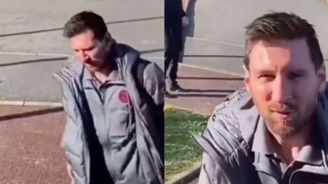 Leo Messi avec les couleurs du PSG. (cr&eacute;dit Twitter)