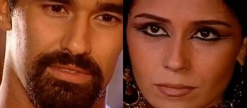 Jade e Zein em 'O Clone' (Fotomontagem/Reprodu&ccedil;&atilde;o/TV Globo)