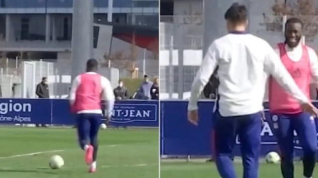 OL : Tanguy Ndombele humilie Lucas Paqueta &agrave; l'entra&icirc;nement (captures YouTube)