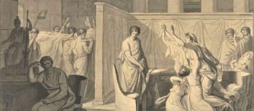 Jacques-Louis David, The Death of Marat, 1793, detail [photo credit: arthistory390 Flickr]