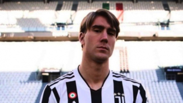 Dusan Vlahovic, giocatore della Juventus.