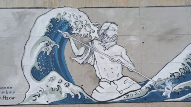 La street art nelle citt&agrave; come forma d'arte per abbellire il territorio (foto Facebook Citta metropolitana Reggio Calabria)).