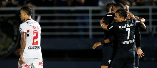 O Red Bull Bragantino venceu S&atilde;o Paulo em jogo de sete gols (Ari Ferreira/Red Bull Bragantino)