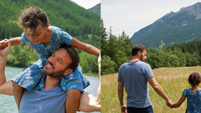 Samuel Le Bihan : "Angia, ma fille, mon soleil". Cr&eacute;dits : montage photos twitter.