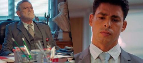 Santiago e Christian em 'Um Lugar ao Sol' (Fotomontagem/Reprodu&ccedil;&atilde;o/TV Globo)