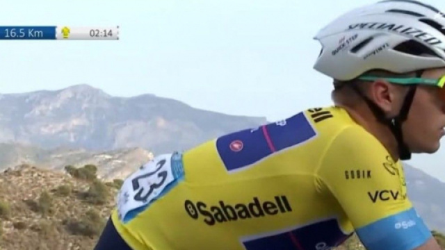 Remco Evenepoel impegnato alla Volta Valenciana.