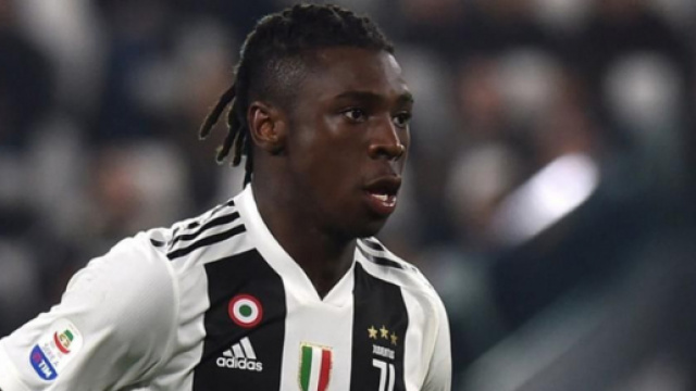Moise Kean, giocatore della Juventus.
