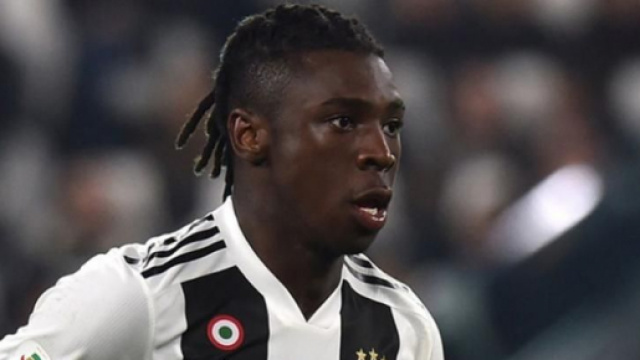Moise Kean, giocatore della Juventus.
