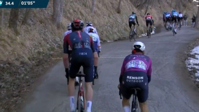Remco Evenepoel staccato sul Monte Carpegna