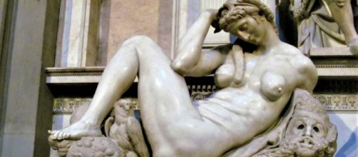 Night by Michelangelo on tomb of Giuliano di Lorenzo de&rsquo; Medici (Image source: virtusincertus/Flickr)