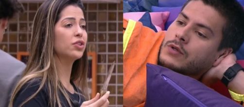 BBB22: La&iacute;s e Arthur nutrem rivalidade. (Fotomontagem)