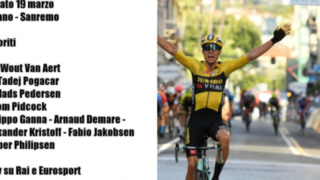 Wout Van Aert, tra i grandi favoriti della Milano - Sanremo