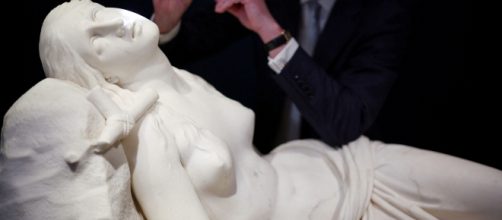 Antonio Canova&rsquo;s "Recumbent Magdalene" (Image source: Reuters/Youtube)