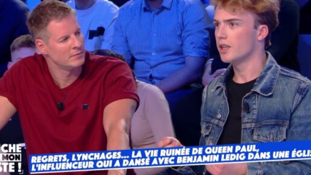 Queen Paul parle de Benjamin Ledig sur le plateau de TPMP. Source : capture d&rsquo;&eacute;cran C8.