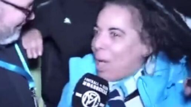 Une supportrice ni&ccedil;oise de l'OM fait le buzz (capture YouTube)