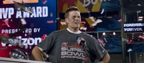 Brady led the Bucs to a Super Bowl win (Image source: Tampa Bay Buccaneers/YouTube)