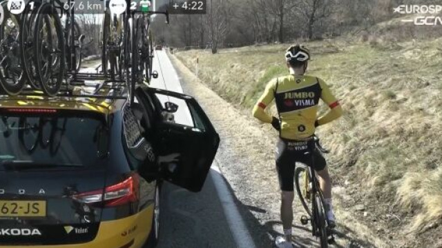 Il ritiro di Tom Dumoulin dalla Volta Catalunya.