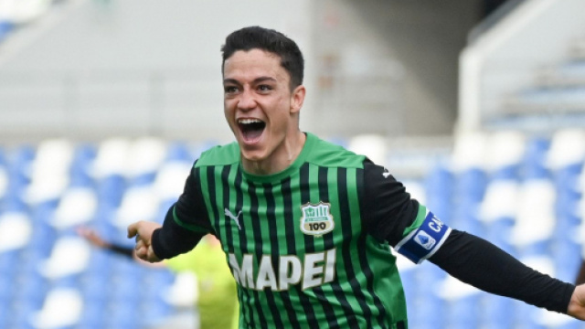 Giacomo Raspadori attaccante del Sassuolo.