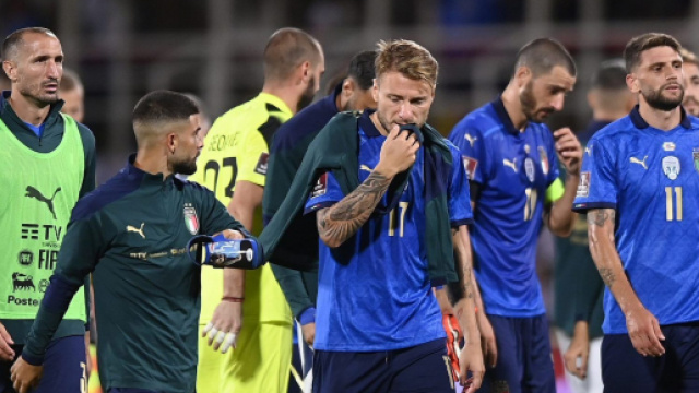 L'Italia manca la qualifica ai Mondiali di Qatar 2022.