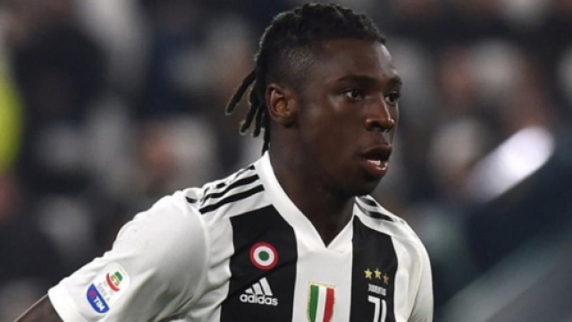 Moise Kean, giocatore della Juventus.