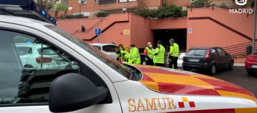 El aparcamiento donde la embarazada perdi&oacute; la vida (Twitter/@EmergenciasMad)