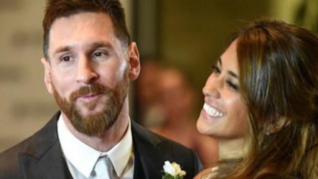 Lionel Messet sa compagne Antonella Roccuzzo. Source : Capture Twitter