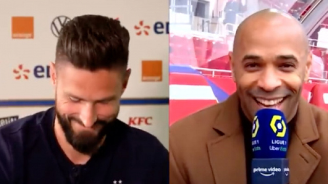 Thierry Henry charrie Olivier Giroud sur le record de buts en &eacute;quipe de France. (cr&eacute;dit capture Prime Video)