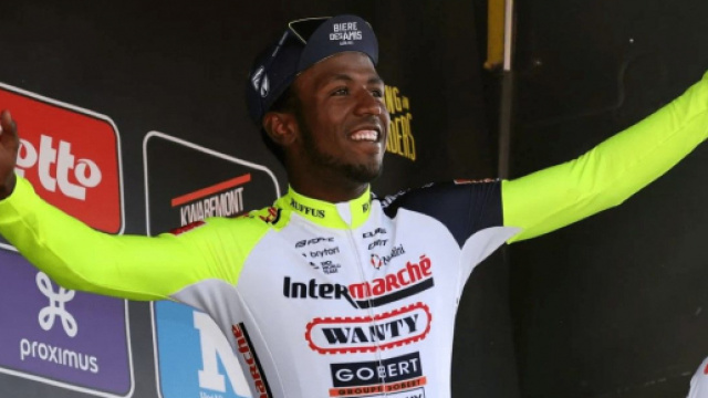 Ciclismo: Biniam Girmay, vincitore della Gand Wevelgem.