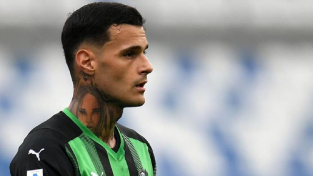 Gianluca Scamacca, giocatore del Sassuolo.