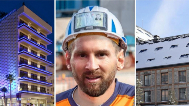 Leo Messi et son h&ocirc;tel ne font pas l'unanimit&eacute;. (cr&eacute;dit montage photo)