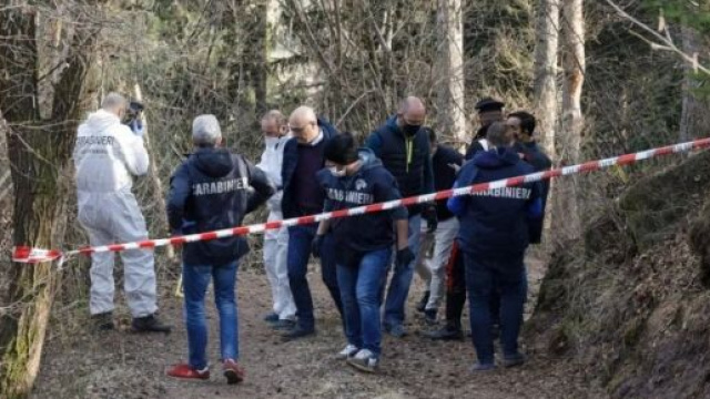 Omicidio-suicidio in Trentino, una foto dalla scena del crimine.