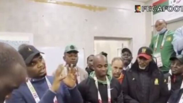 Samuel Eto'o a mis la pression &agrave; ses troupes avant la Coupe du monde au Qatar. (cr&eacute;dit Twitter)