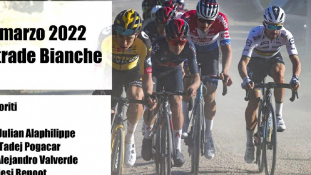 La Strade Bianche &egrave; in programma sabato 5 marzo 2022.
