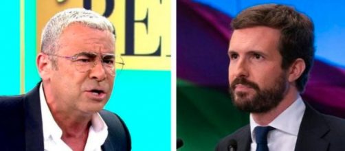 Jorge Javier ha reprochado el discurso de Pablo Casado (Collage captura de pantalla de Telecinco)