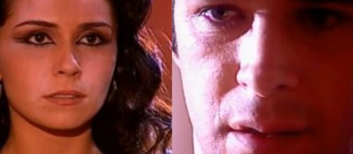 Jade e Lucas em 'O Clone'. (Fotomontagem)