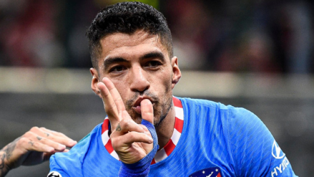 Luis Su&aacute;rez attaccante dell'Atletico Madrid
